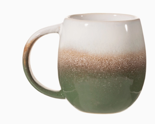 Sass and Belle Dip Glazed Ombre Green Mug