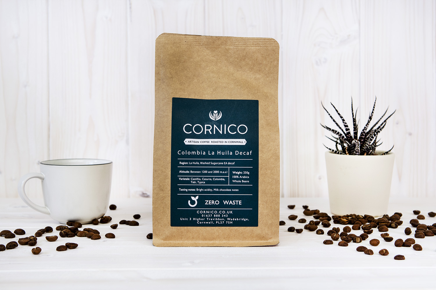 Colombia La Huila Decaf Whole bean & Ground 250g 