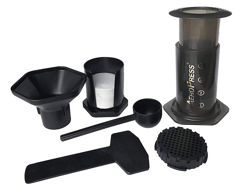 Aeropress coffee brewing kit